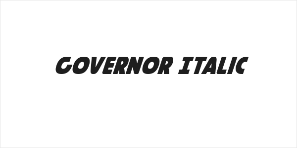 Governor Italic Logo