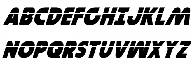 Governor Laser Italic Шрифта ВЕРХНИЙ