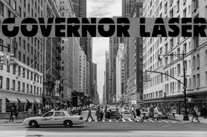 Governor Laser Font examples