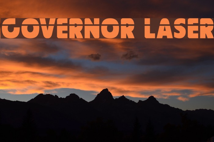 Governor Laser Font examples