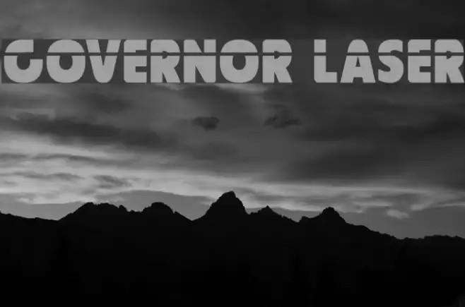 Governor Laser Font examples