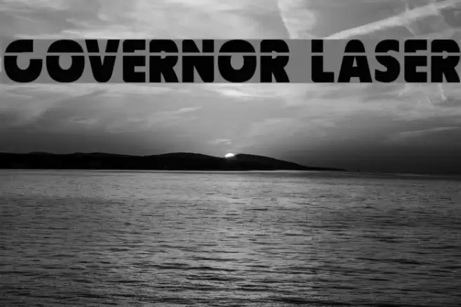 Governor Laser Font examples