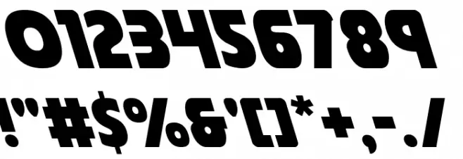 Governor Leftalic Font OTHER CHARS