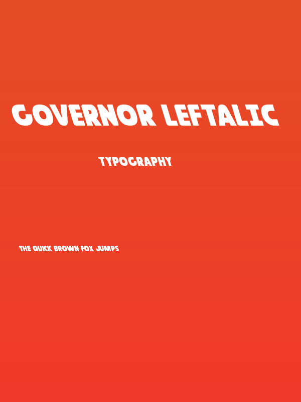 Governor Leftalic Poster