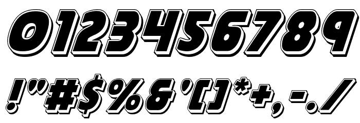 Governor Punch Italic Font OTHER CHARS