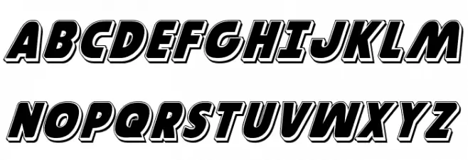 Governor Punch Italic Schriftart Groß