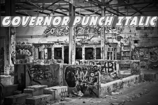 Governor Punch Italic फ़ॉन्ट examples