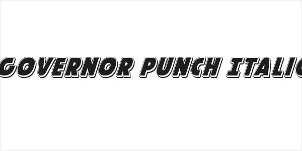 Governor Punch Italic Logo