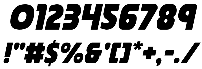 Governor Semi-Italic Font OTHER CHARS
