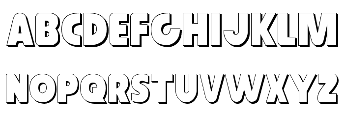Governor Shadow Font LOWERCASE