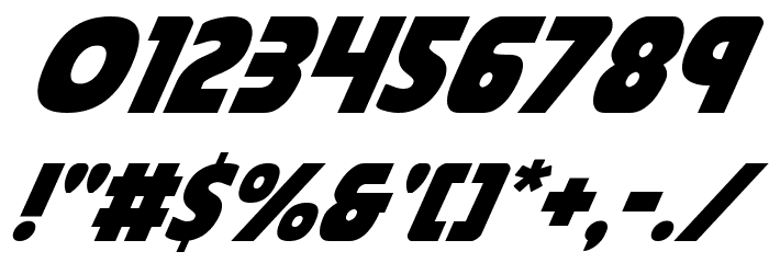 Governor Super-Italic Font OTHER CHARS