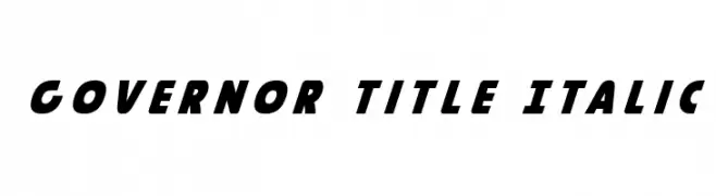 Governor Title Italic  フリーフォントのダウンロード