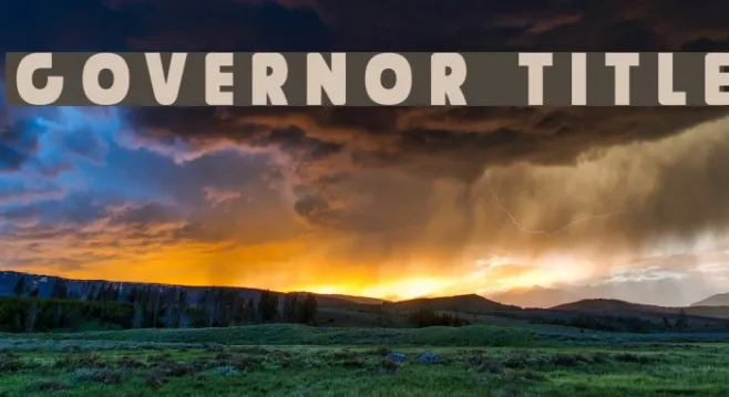 Governor Title Example 1