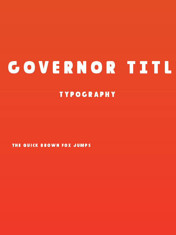 Governor Title Poster