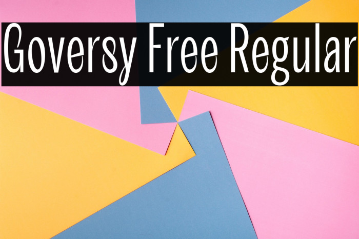 Goversy Free Regular Example 2