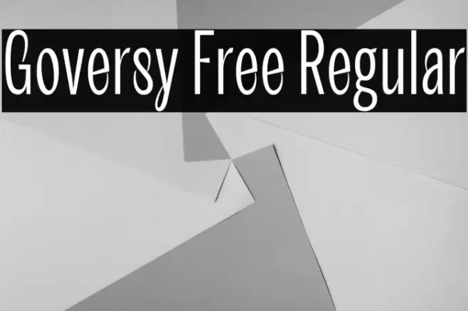 Goversy Free Regular Font examples