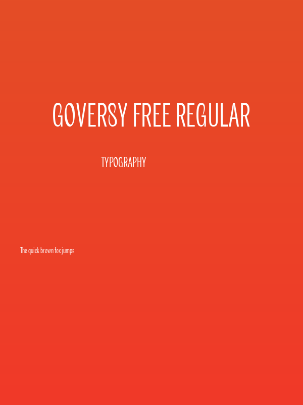 Goversy Free Regular Poster