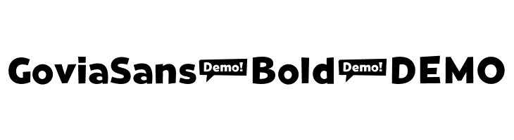 GoviaSans-Bold-DEMO  Frei Schriftart Herunterladen