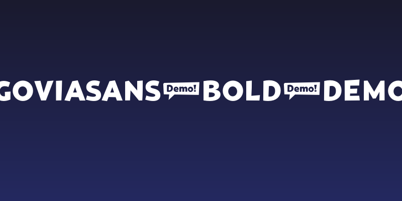 GoviaSans-Bold-DEMO Social Header