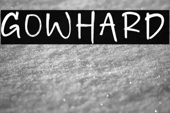 Gowhard Font examples