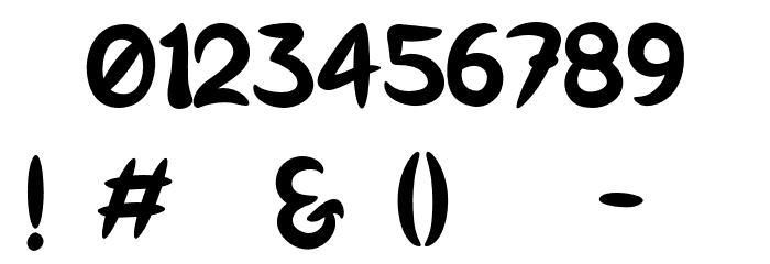 GoxaqoPersonalUse-Regular Font OTHER CHARS