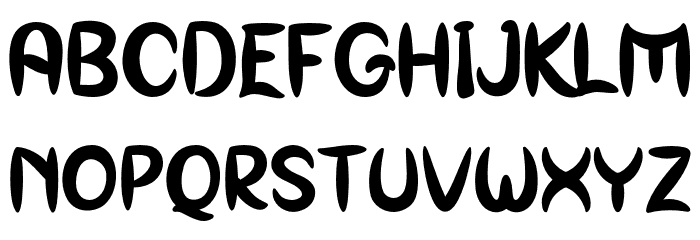 GoxaqoPersonalUse-Regular Font LOWERCASE
