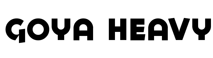 Goya Heavy  नि: शुल्क फ़ॉन्ट्स डाउनलोड