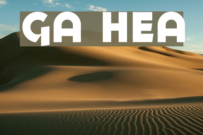 Goya Heavy Font examples