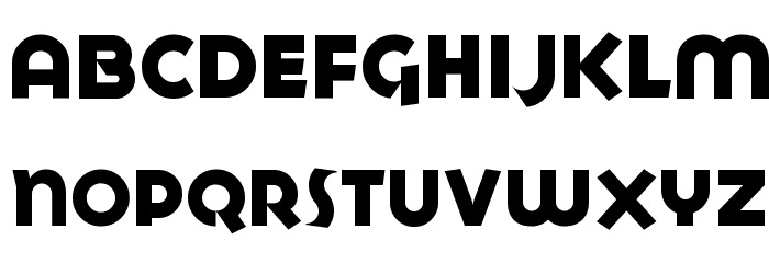Goya Heavy Font LOWERCASE