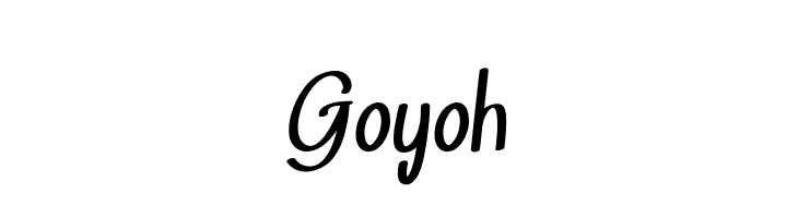 Goyoh  Fuentes Gratis Descargar