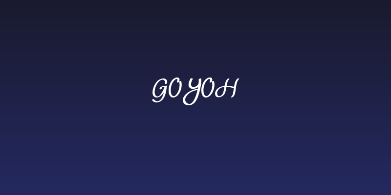 Goyoh Social Header