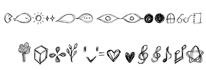 go around the books - symbols Font LOWERCASE
