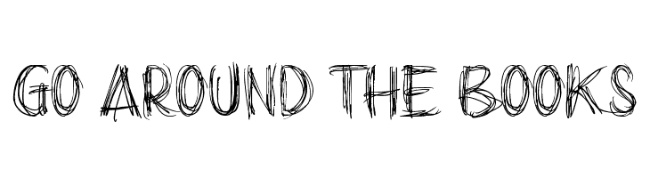 go around the books Font