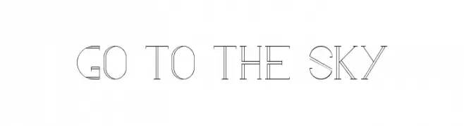 go to the sky  Descarca Fonturi Gratis