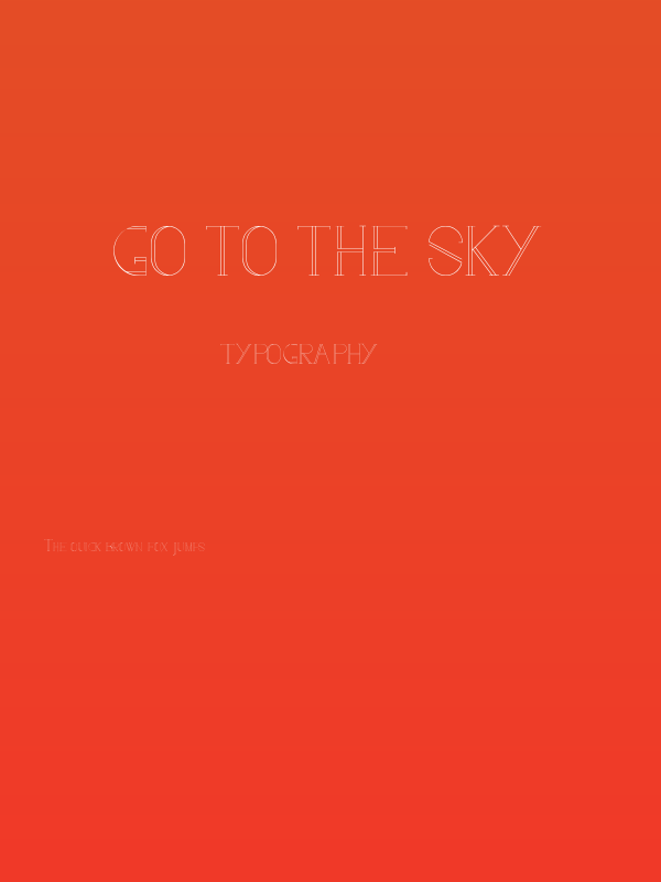 go to the sky Poster