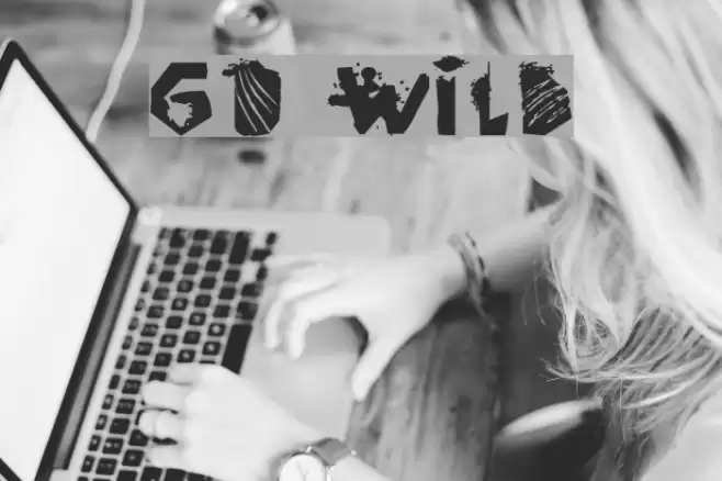 go wild Font examples