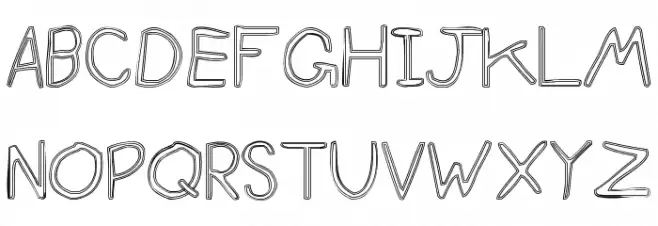 goggles Font Litere mari