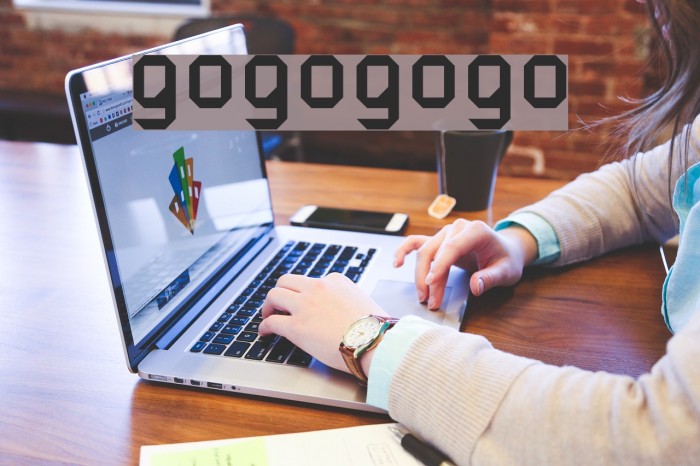 gogogogo font