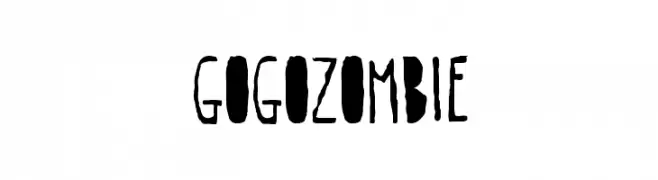 gogozombie  Fuentes Gratis Descargar