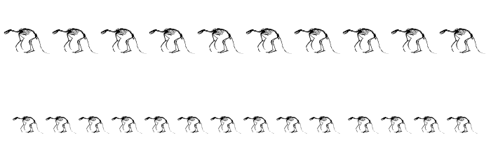 golden 0 pony Font OTHER CHARS