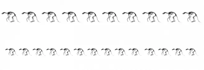 golden 0 pony Font OTHER CHARS