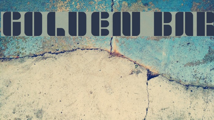 golden bar Example 1