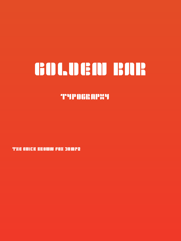 golden bar Poster