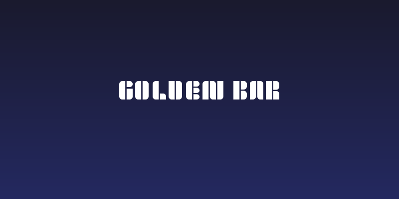 golden bar Social Header