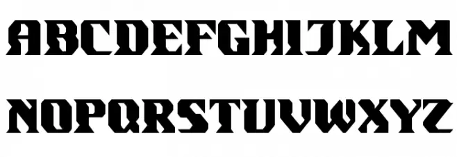 gondrong Schriftart Groß