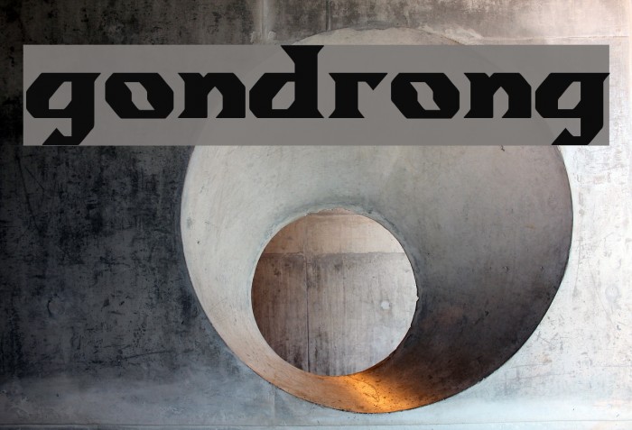 gondrong Font examples