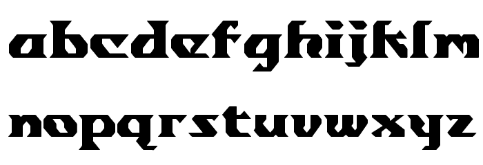 gondrong Font LOWERCASE