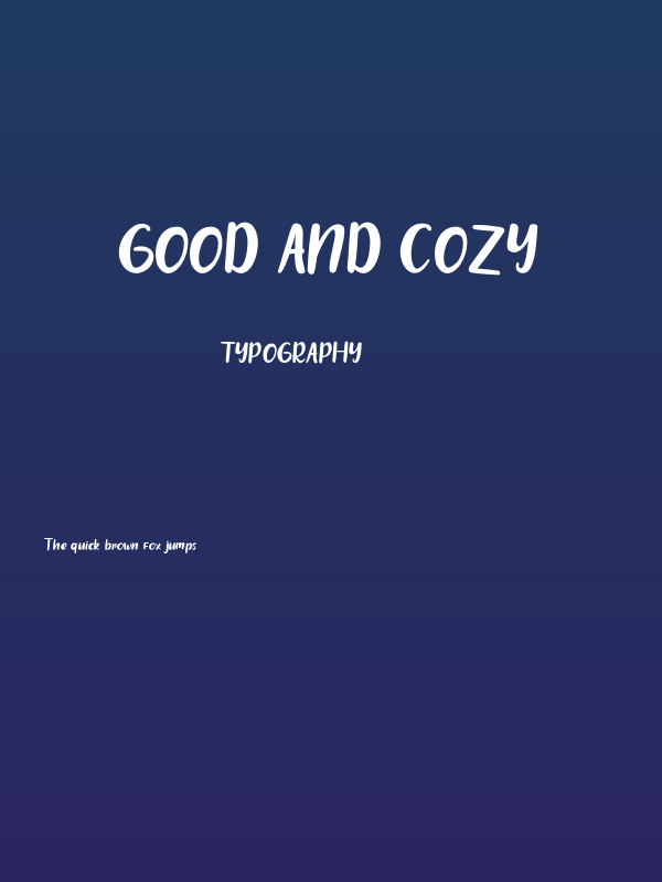 good and cozy Poster