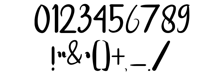 good vibe Regular Font OTHER CHARS