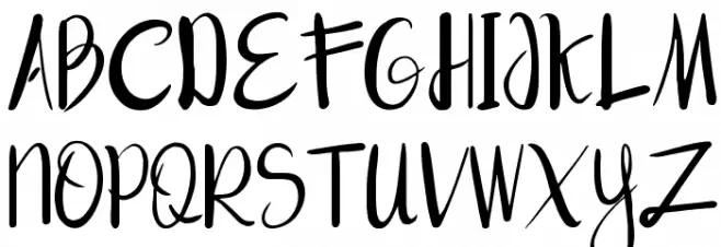 good vibe Regular Шрифта ВЕРХНИЙ